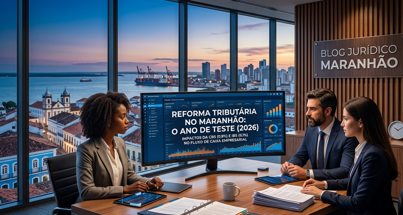 O Ano de Teste da Reforma: Como a cobrança de 0,9% da CBS e 0,1% do IBS afeta o fluxo de caixa das empresas maranhenses?